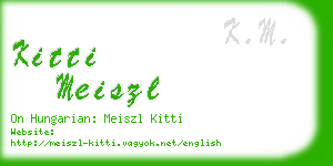 kitti meiszl business card